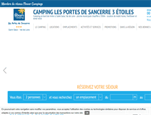 Tablet Screenshot of camping-cher-sancerre.com